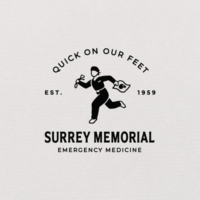 SURREY ER EMBLEM branding graphic design illustration merch