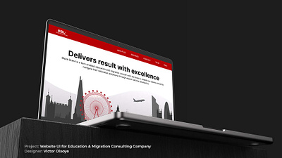 Website UI for Education & Migration Consulting Company figma ui uiux web design web development web interface