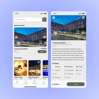 Mobile design to help users find and book hotels app design hotel ui ux