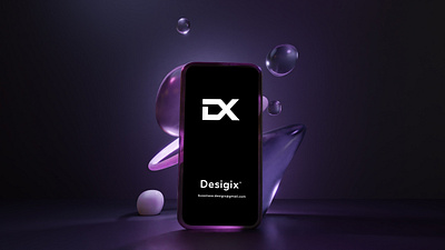 Desigix 3D Mobile Mockup branding graphic design logo