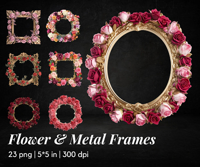 Flower & Metal Frames luxury branding
