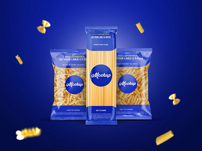 Pasta Bag Mockup, Spaghetti mockup PSD File brand branding design graphic design