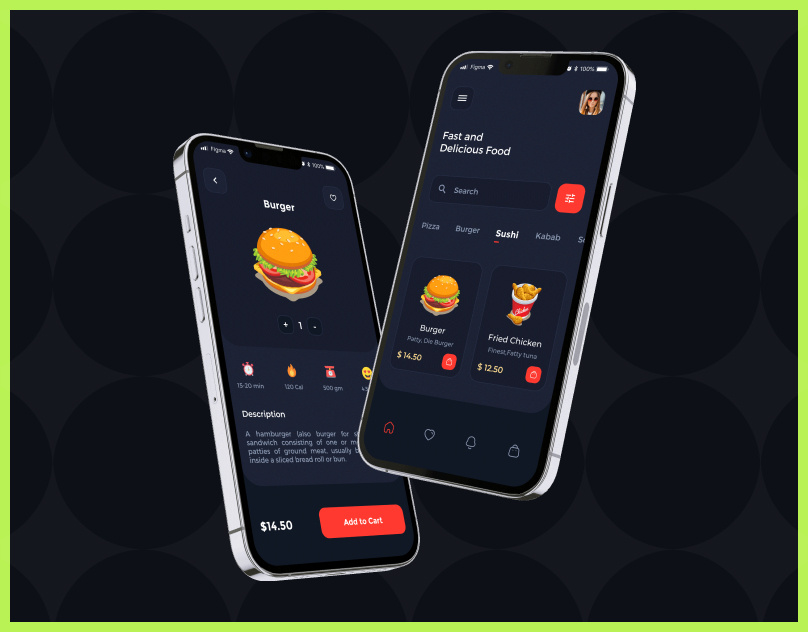 Food Delivery Mobile App UI app app ui branding design graphic design illustration ui ux