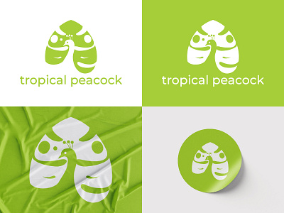 Tropical peacock best logo branding logo logo design logofolio minimal logo modern logo peacock logo peacocok sleek logo tropical
