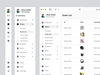 E-commerce Admin Order List Product UI/UX Design admin admin dashboard admin panel ahmed tamjid branding clean design customer list dashboard dashboard design e commerce order order list product list sales list ui design uiux ux design