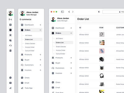 E-commerce Admin Order List Product UI/UX Design admin admin dashboard admin panel ahmed tamjid branding clean design customer list dashboard dashboard design e commerce order order list product list sales list ui design uiux ux design