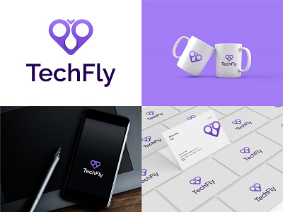 Butterfly Lette Logo | Medical, Tech, Software, Startups, Agency abstract logo agency logo animal logo brand identity branding butterfly butterfly logo creative logo fly logo heart logo letter logo logo logo design logotype medical modern logo monogram logo software startups tech logo