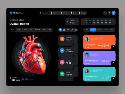 Healthcare Management Dashboard app design booking app checkup app dashboard dashboard design design doctor doctor appointment doctor appointment app health management healthcare app hospital app management medical app medical emergency medicine tablet app user exprience user interface web app