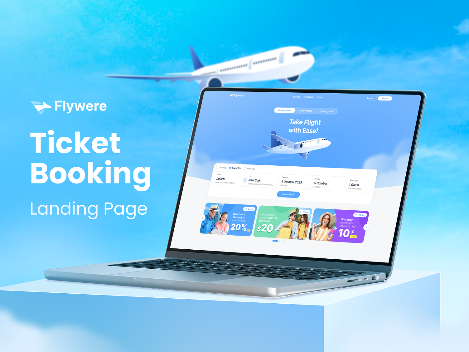 Ticket Booking Website - UI Kit by Sub1 for Sub1 Studio on Dribbble