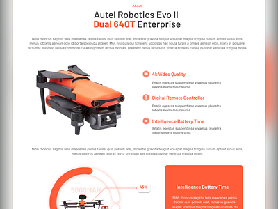 Drone Ecommerce Web Design Landing Page. branding design drone website dronewebsite dronweb ecommerce ecommercelandingpage figma graphic design landingpage singlepage ui