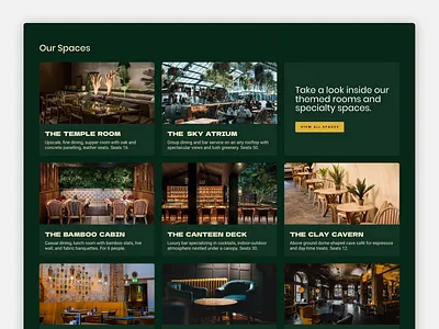 Jungalore Web Section brand identity branding jungle restaurant ui web design