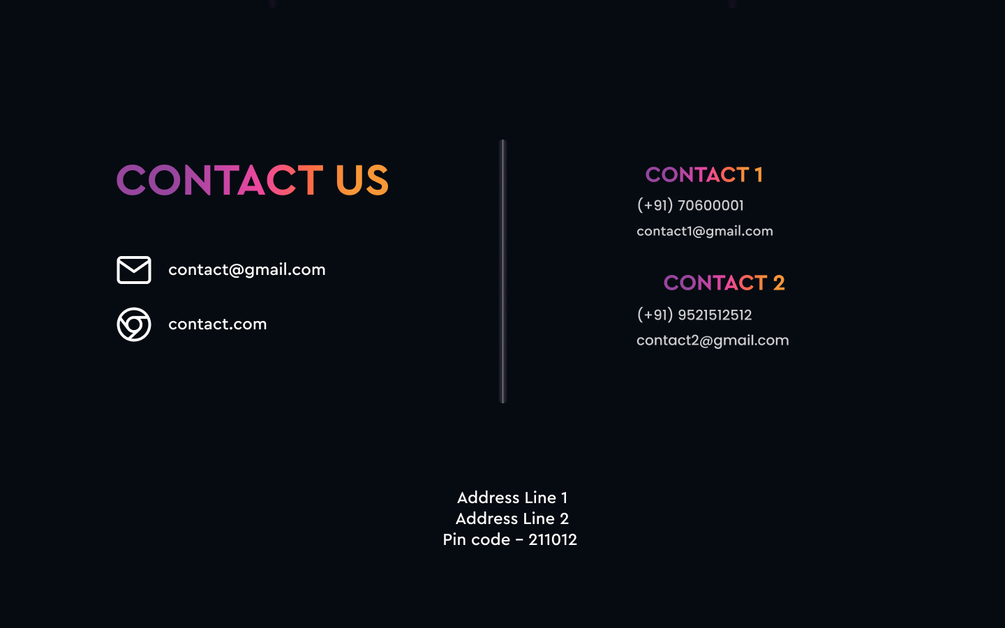 Contact Us Template by Thakur Aman on Dribbble Contact Us Template by Thakur Aman on Dribbble