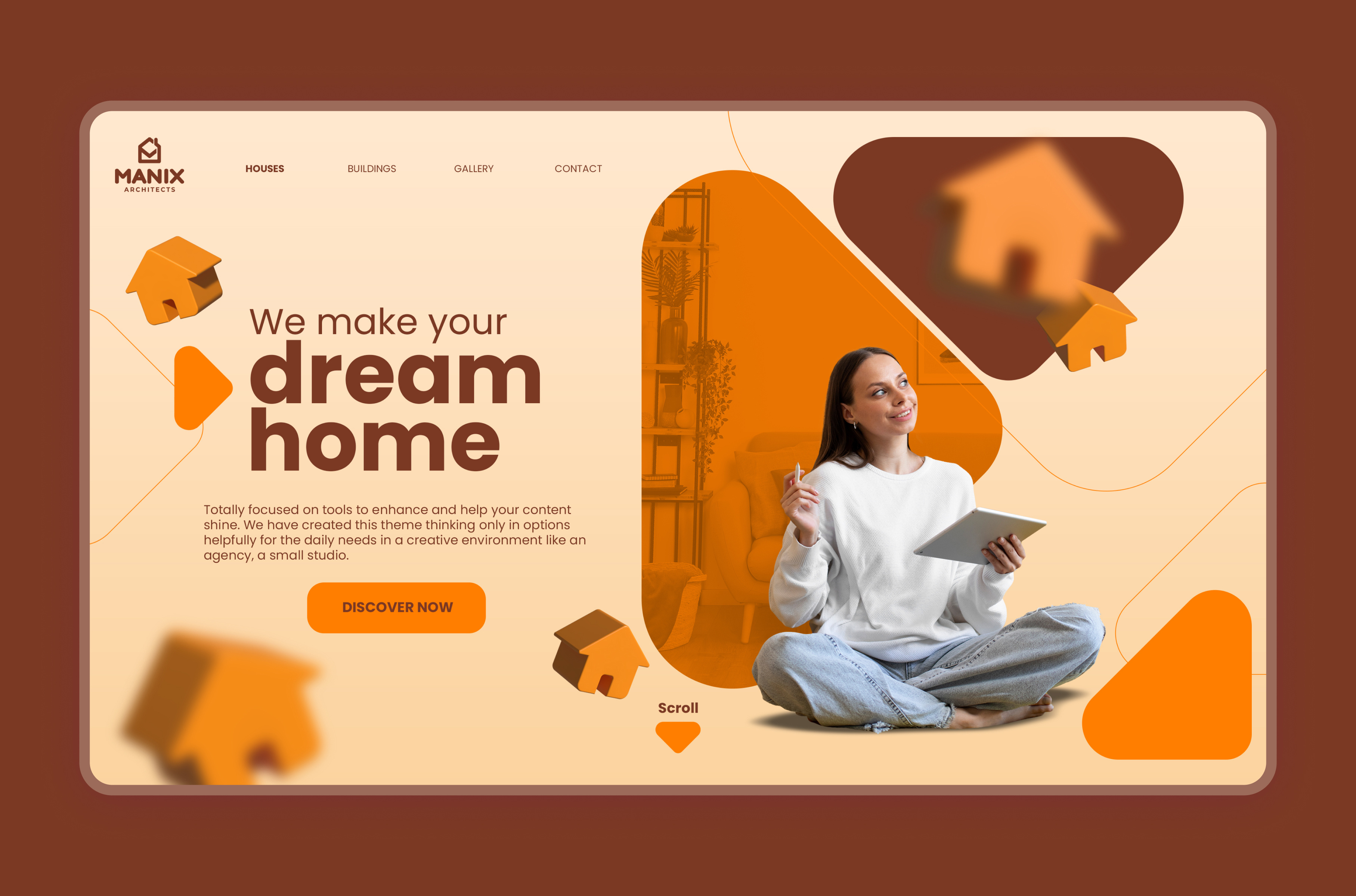 Architects and Interior UI design design designinsprion img landingpage ui uiux