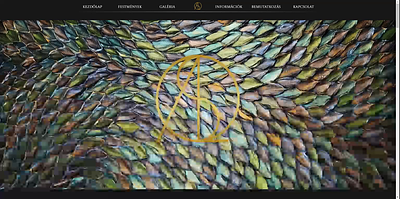 Website for artists who create structured paintings animation branding design illustration ui