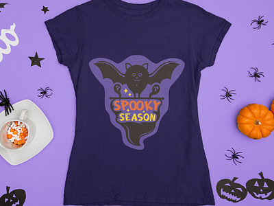 Spooky Seasion, Halloween Bat Svg File For Cricut brand branding design graphic design illustration