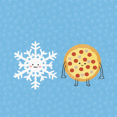 Largest snowflake digital art digital illustration drawing illustration pizza snow snowflake