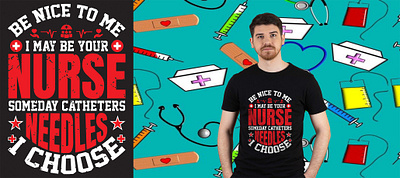NurseT-shirt Design branding custom design font graphic design illustration motion graphics nurse ui vector