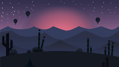 A still recreated from Alto's Odyssey adobe illustrator beautiful design evening flat design illustration landscape scenery sunset