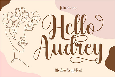 Free Modern Script Font - Hello Audrey elegant font