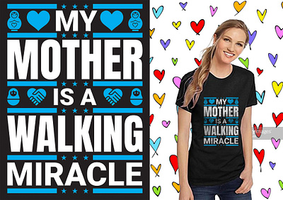 Mother's Day T-shirt Design branding custom design font graphic design motion graphics t shirt text ui vector