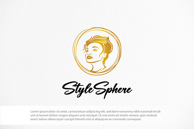 Stylish (Beauty Salon) logo template affordable logo wellness