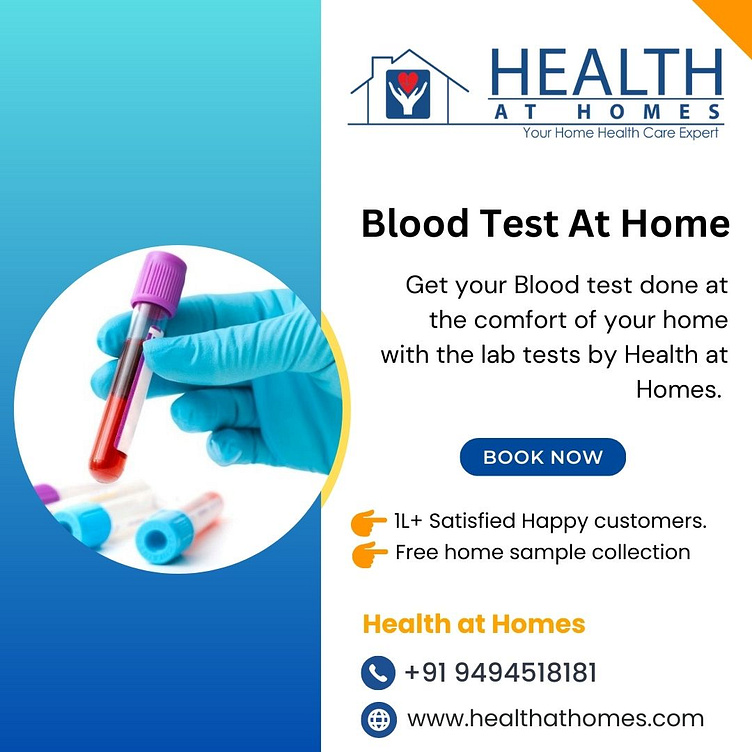 Blood tests at home in Hyderabad by jai on Dribbble
