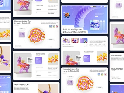 AI Biotech Website ai ai and bioiformatics ai biology artificial intelligence bioinformatics deep learning genetics health landing page machine learning medicine pills saas startup ui ui ux ux web design webdesign website design