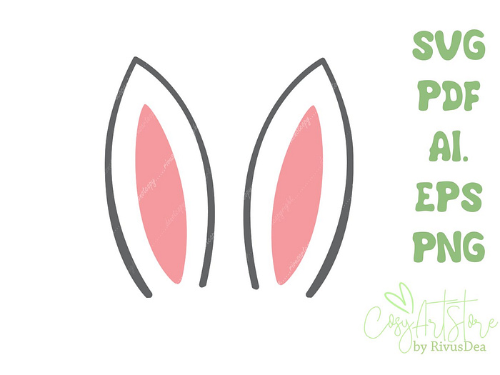 Bunny ears SVG download. by Ann on Dribbble