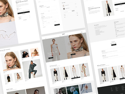 Fashion Minimal Shop branding design slider ui ux web design website