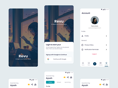 Revu – Revision App & Notes buy premium education empty state image notes note making notepad notes product design revision ui visual