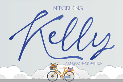 Kelly Signature Font fancy font