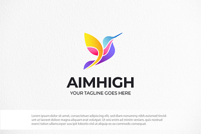 Stylish Bird Logo Template affordable logo affordable logo design branding colorful logo minimal logo travel