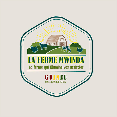 Ferme MWINDA branding design graphic design illustration logo typography vector