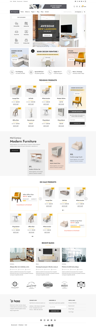 E-Commerce Store design graphic design ui ux website wordpress