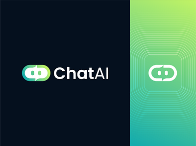 Chat AI - Logo Design ai behance brand logo branding company logo design geometric graphic design green illustration logo logo design minimal modern modern logo phencils tech logo tech startup logo ui vector