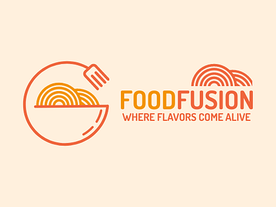 Food Fusion Logo branding creative logo design food fusion food logo graphic design halal logo halal plus illustration logo logos unique logo vector