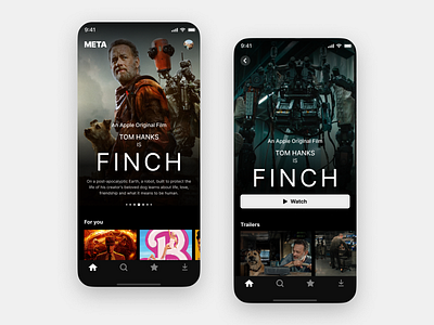 Movie App app design ui ux