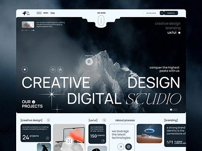 Digital Design Studio - Landing Page agency creative agency creative design creative direction creative studio design design portifolio design studio digital agency digital design studio digital studio home page landing page portifolio studio ui ux web web design webdesign website design