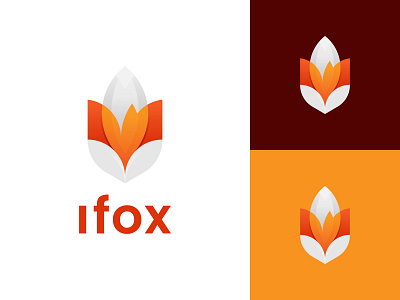 Fox & Flower Logo animal logo brand identity branding dainogo flower fox flower logo fox logo graphic design logo logo design logo grid logo portfolio logofolio symbol