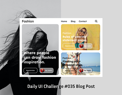 Daily UI Blog Post #035 blog blogpost dailyui fashion ui ui uiux uidesign ux