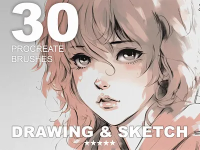 30 Procreate Drawing and Sketch Brushes brushes for procreate procreate procreate brushes procreate sketch