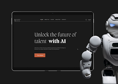 Platform AI Web site design ✨ ai concept design typography ui ux web website