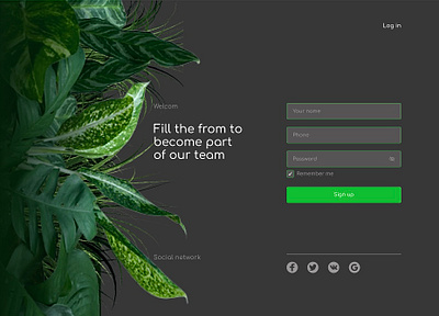 Landing the first page website branding design figma logo ui ux