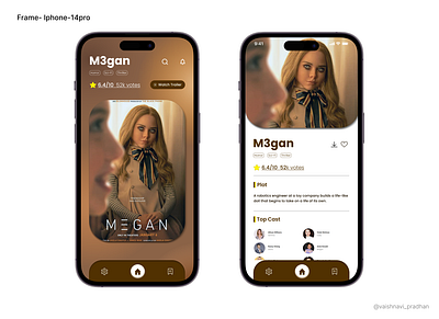 App design - Movie Player animation app design design design inspiration figma figma community movie player prototype ui