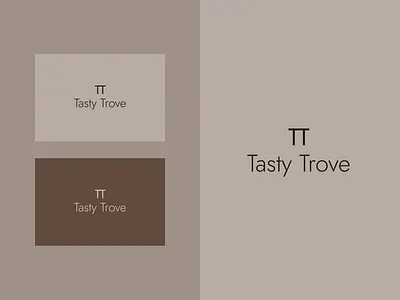 Tasty Trove logotype branding design graphic design illustration logo minimal minimalism vector