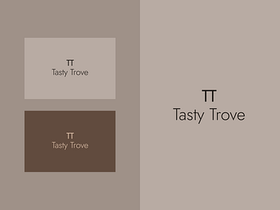 Tasty Trove logotype branding design graphic design illustration logo minimal minimalism vector
