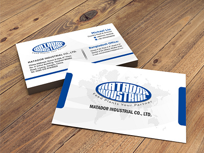 Visiting Card for "MATADOR INDUSTRIAL" company card company identify flyer design invitation card invitation card design visiting card visiting card design