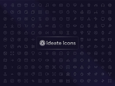 ideate icons - minimal icon pack business icons figma icons free icon icon icon pack icon set icons line icons minimal icons seo icons ui icons vector