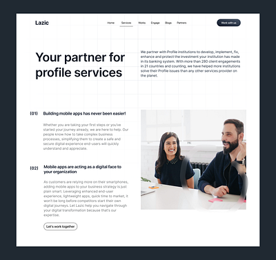 Lazic Group - Landing Page company design fintech landing page money ui ui design ux design web design website