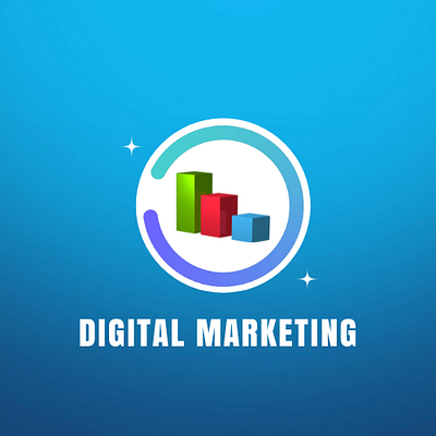Digital Marketing Logo 3d animation branding creative logo design digital marketing logo graphic design halal logo halal plus illustration logo motion graphics vector